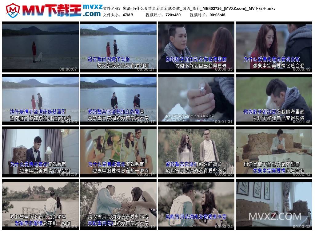 宋磊-为什么爱情走着走着就会散_国语_流行_MB402726